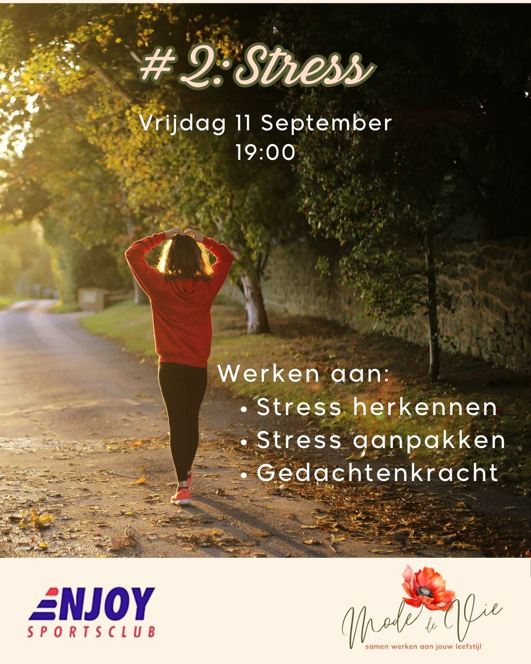 Workshopkaart 2: Stress, vrijdag 11 september om 19:00